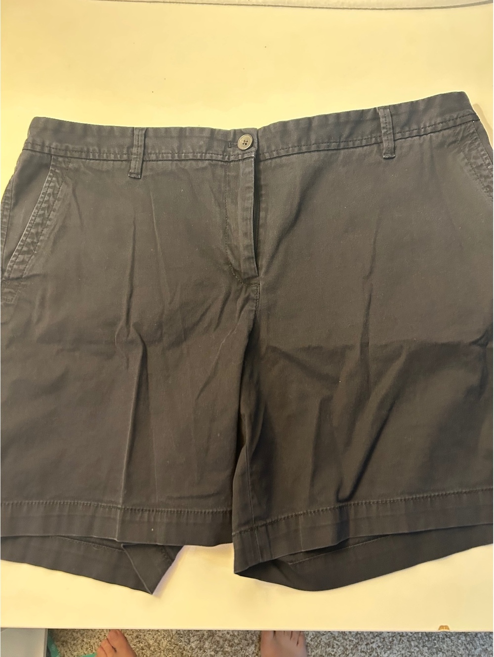 Talbots Black Chino Shorts